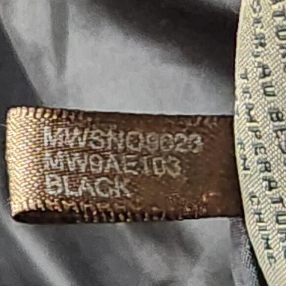 Marc New York Andrew Marc Coat Womens Medium Black Down Puffer Fur Hood Parka - Picture 15 of 16